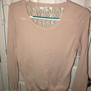 Forever 21 Lace Back Sweater